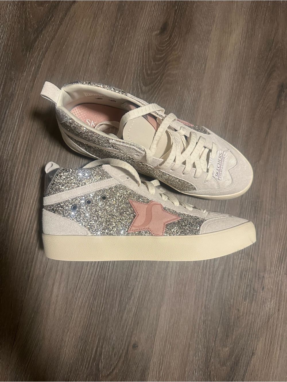 Sketchers Glitter Star Low-Top Sneakers size 8